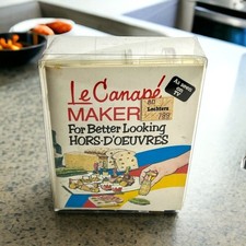 Le Canape Maker Vintage 1980 Hors-d'oeuvres Set of 4 Shapes Complete in Box