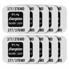 10 X Energizer 377 376 Piles