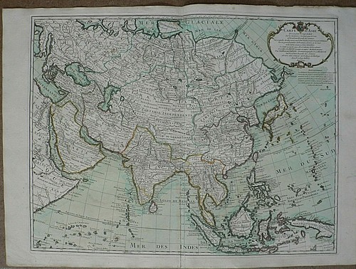 Carte ancienne asie - carte, l'asie
