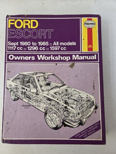 Ford escort mk3 - escort, manual