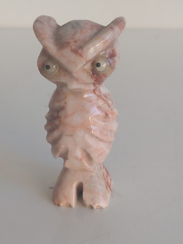 Chouette hibou pierre marbre - pierre,