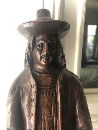 Ancienne statuette bois - statuette,