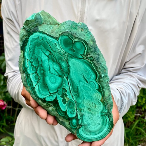 58lb natural malachite - 7.58lb, block