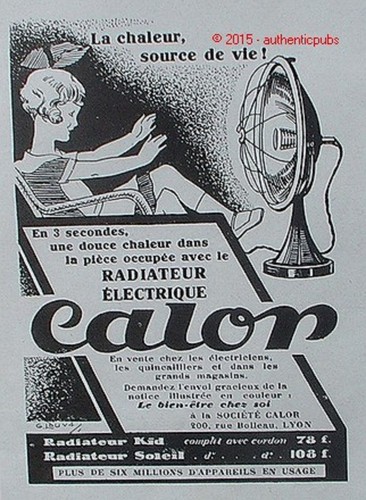 Publicite calor radiateur - calor,