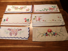 Linge ancien  Lot de 6 Porte