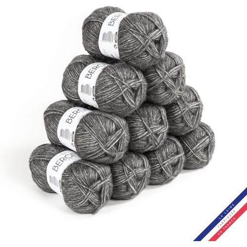 Pelotes laine gris - pelotes,