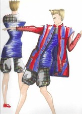 DESSIN DE MODE    AQUARELLE CHRISTY HOBART