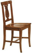 Chaise En Bois Massif Finition Bassano Maison Hôtel Pub Restaurant - 2 Pièces -