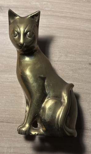 Statue chat bronze laiton - statue,