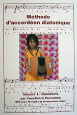 Accordéon diatonique méthode + DVD volume 1 débutants - Yann-Fanch Perroches