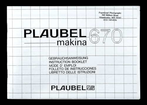 Plaubel makina 670 - well, done