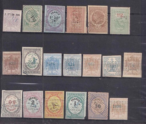 Timbre fiscaux obliteres a - fiscaux,