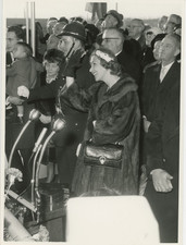 The Queen Fabiola of Belgium Vintage Silver Print Silver Print 18x