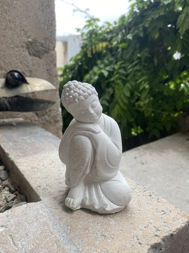 Statuette buddha beton - statuette,