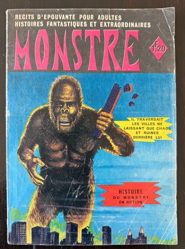 Monstre un singe - un,