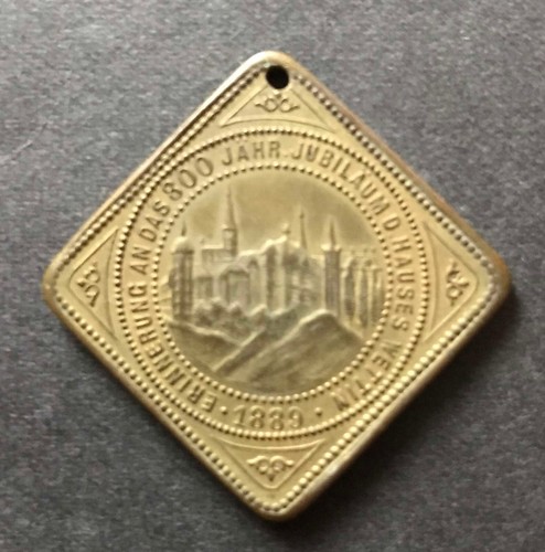 Medal 800 years - wettin, 1889
