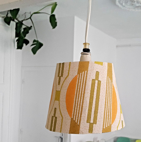 Abat jour papier vintage - abat-jour,