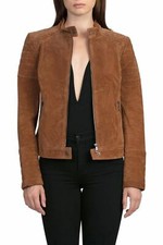 Veste en cuir daim originale