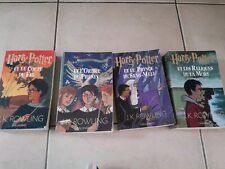LOT DE 5 LIVRES GRAND FORMAT HARRY POTTER 4, 5, 6 ET 7 ET L'ENFANT GALLIMARD