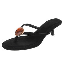 Paire de tongs noires pour
