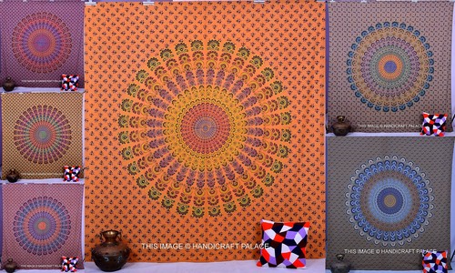 Tapisserie indienne lit couvre - tapisserie,