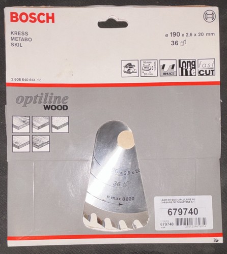 Bosch optiline wood lame scie - optiline,