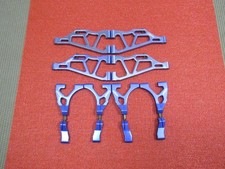 Losi LST AFT Integy Blue Aluminum A-Arms Set Of 8. 1/8 RC Monster Truck Parts