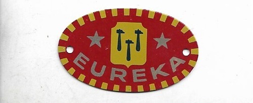 Ancienne petite plaque métal - petite,