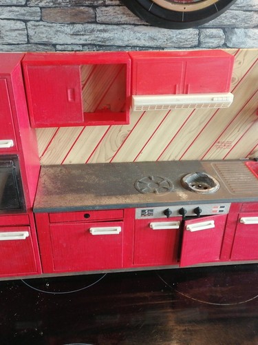 Cuisine jouet metal 1960 - cuisine,