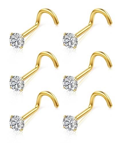 Pièces piercing nez titane - 6,
