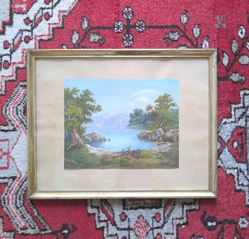 Aquarelle ancienne xixe - xixe, /-
