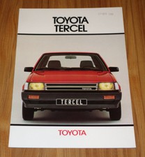 Catalogue TOYOTA TERCEL L20 Berline 5 portes de 1983