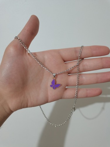 Collier avec papillon - avec,