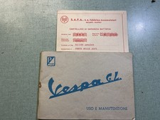 Use and maintenance booklet for Vespa 150 Gl VLA1T from 1963 ORIGINAL PERFECT