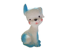 2 ⚜️ Toy Pouet Pouet Dog Cat Antique Made In France ♠