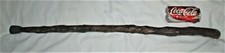 ANTIQUE AMERICAN STRONG HARD WOOD GENTLEMAN WALKING STICK STAFF ROOT ART CANE #B