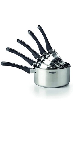 Lot casseroles inox - 5,