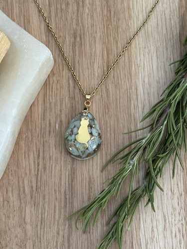 Collier orgonite amazonite - en,