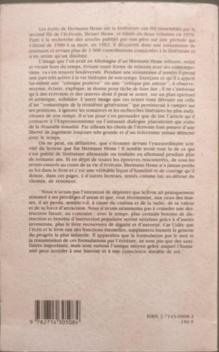 Magie livre hesse hermann - du,