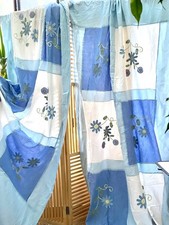 oaire de rideaux coton vintage