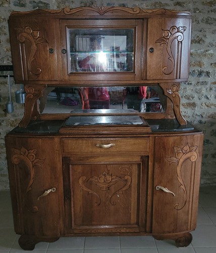 Ancien vintage meuble buffet - meuble,