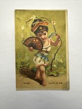 VICTORIAN TRADE CARD Asian Costume “Chine Fleur De The” B61