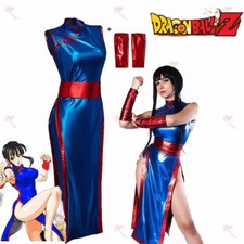 Dragon Ball Cosplay Chichi Tenue Combatant Déguisement Jeux Role Taille Au Choix