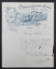 Invoice 1908 SENSE SEWN SHOES FILLOT EAGLE GAILLARD illustrated 93