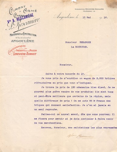 1916 ciment arme carrelage - 1916,