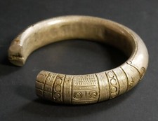 Bracelet esclave ancien bronze Afrique bijou ethnique XIXème art primaire torque