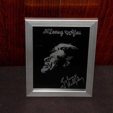 Cadre en verre gravé à la