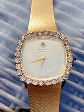 Raymond Weil Gold Plated Ladies Watch With Crystals