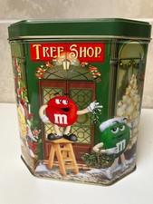 M&M's - vieilles boites métal Noël/Pâques, valisettes, lunch box + vieux mugs