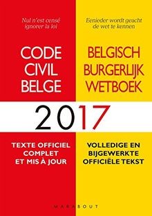 Code civil belge 2017 - code, de